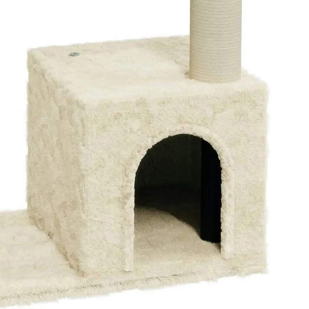 Cat Tree with Sisal Scratching Posts Cream 70 cm 171433