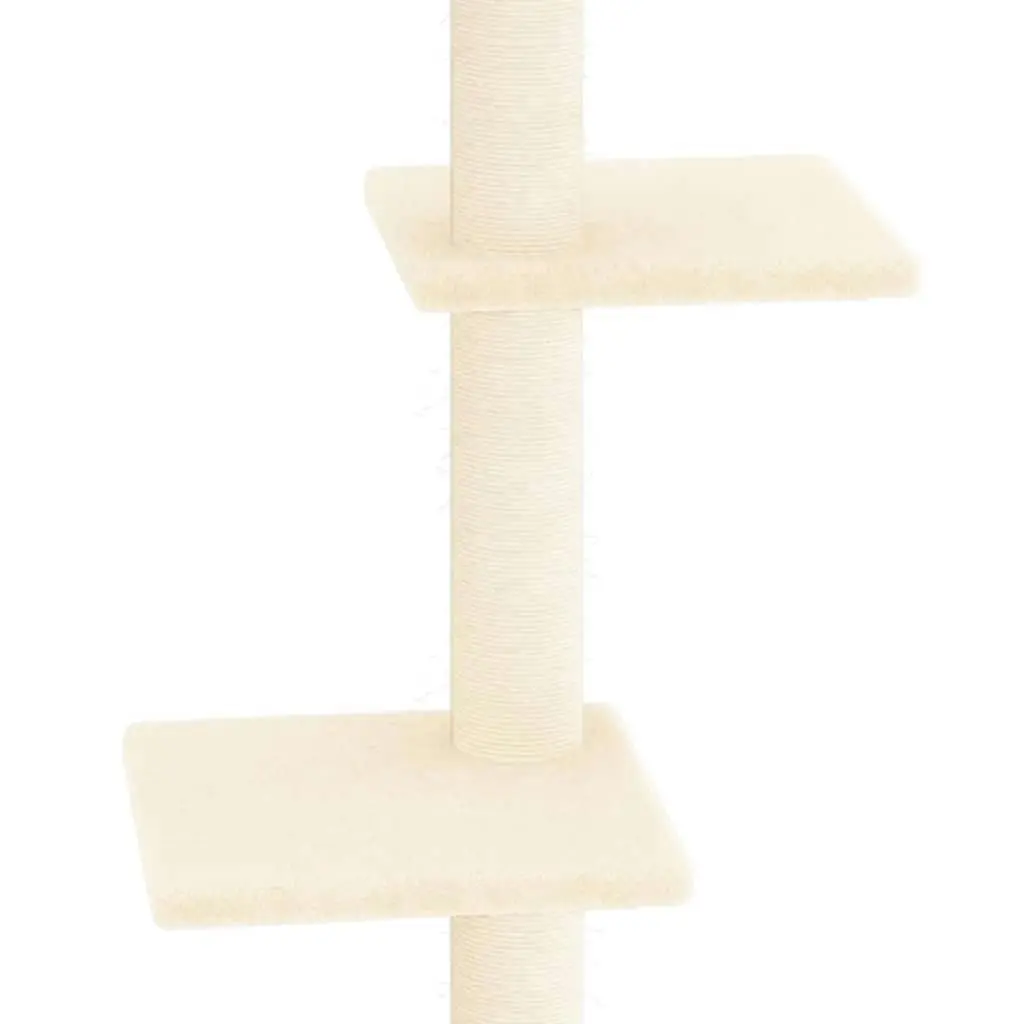 Cat Tree with Sisal Scratching Posts Cream 70 cm 171753