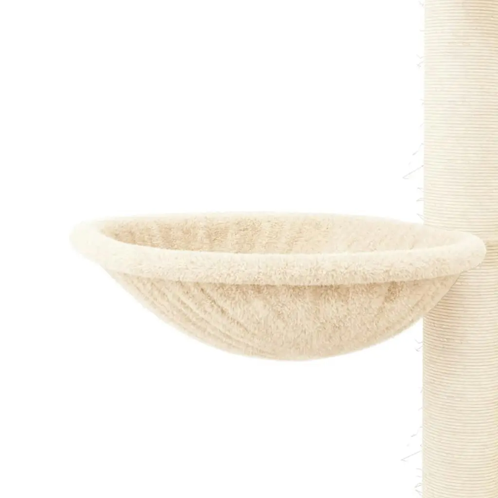 Cat Tree with Sisal Scratching Posts Cream 94 cm 171702