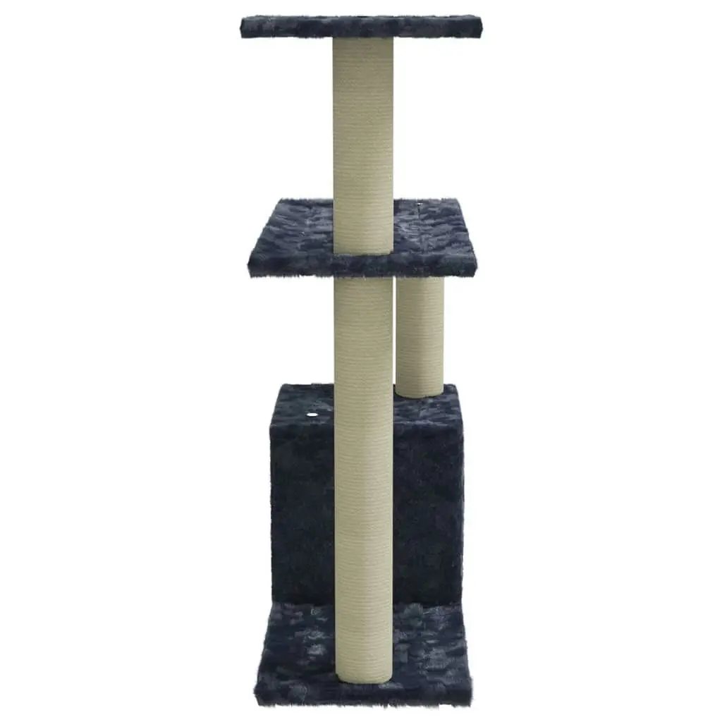 Cat Tree with Sisal Scratching Posts Dark Grey 70 cm 171435