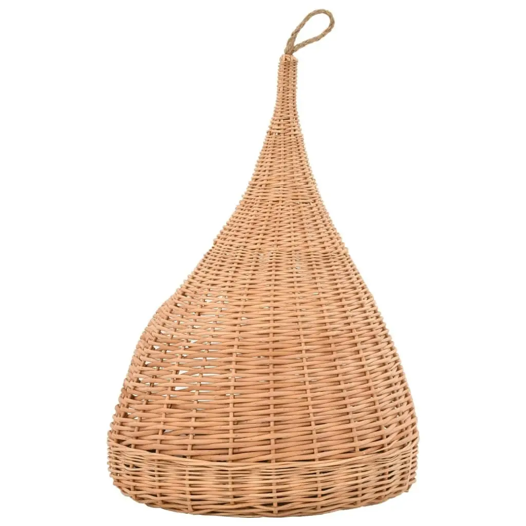 Cat House with Cushion 40x60 cm Natural Willow Teepee 170777