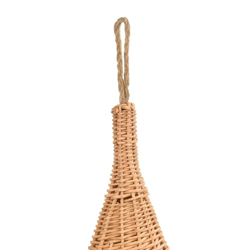 Cat House with Cushion 40x60 cm Natural Willow Teepee 170777