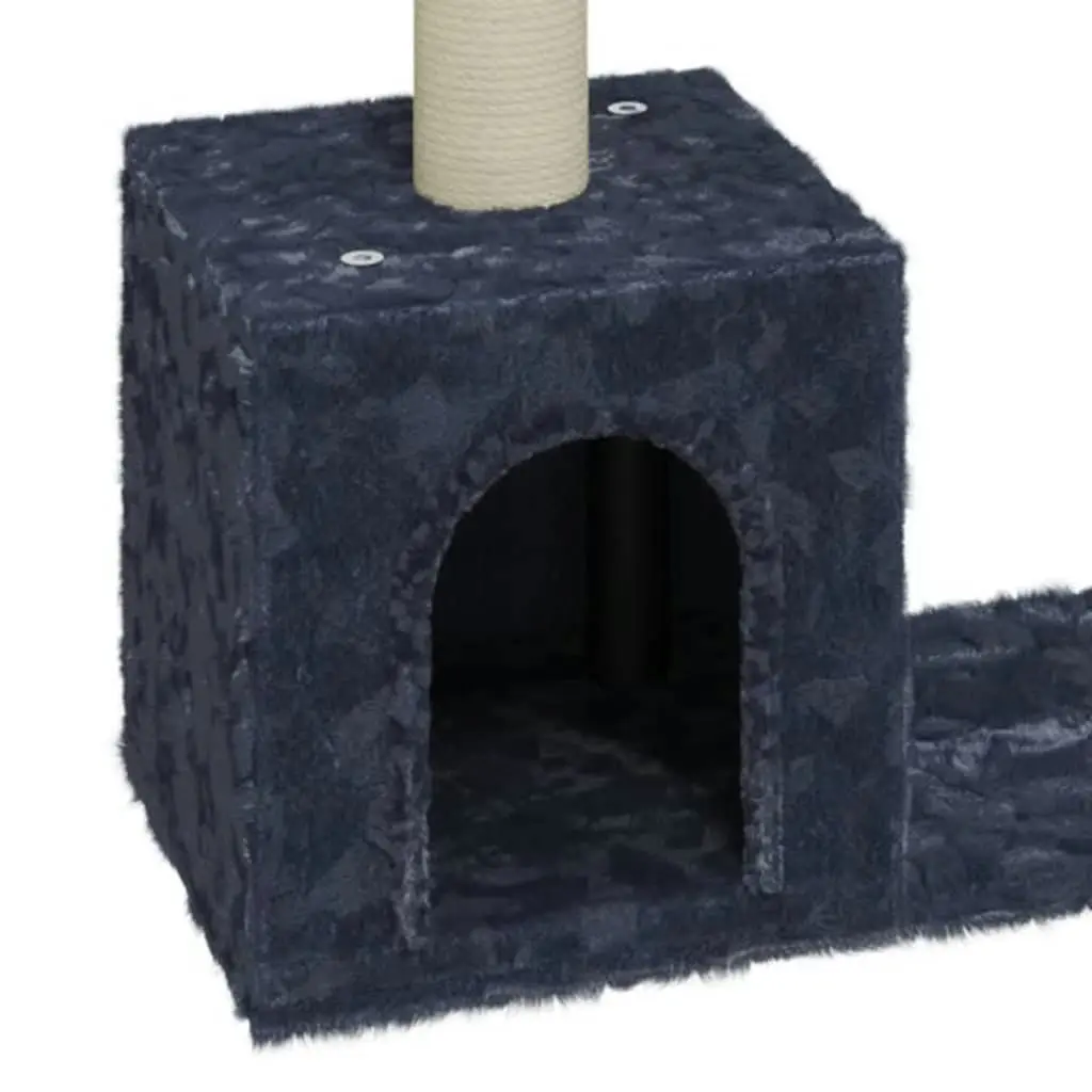 Cat Tree with Sisal Scratching Posts Dark Grey 60 cm 171432