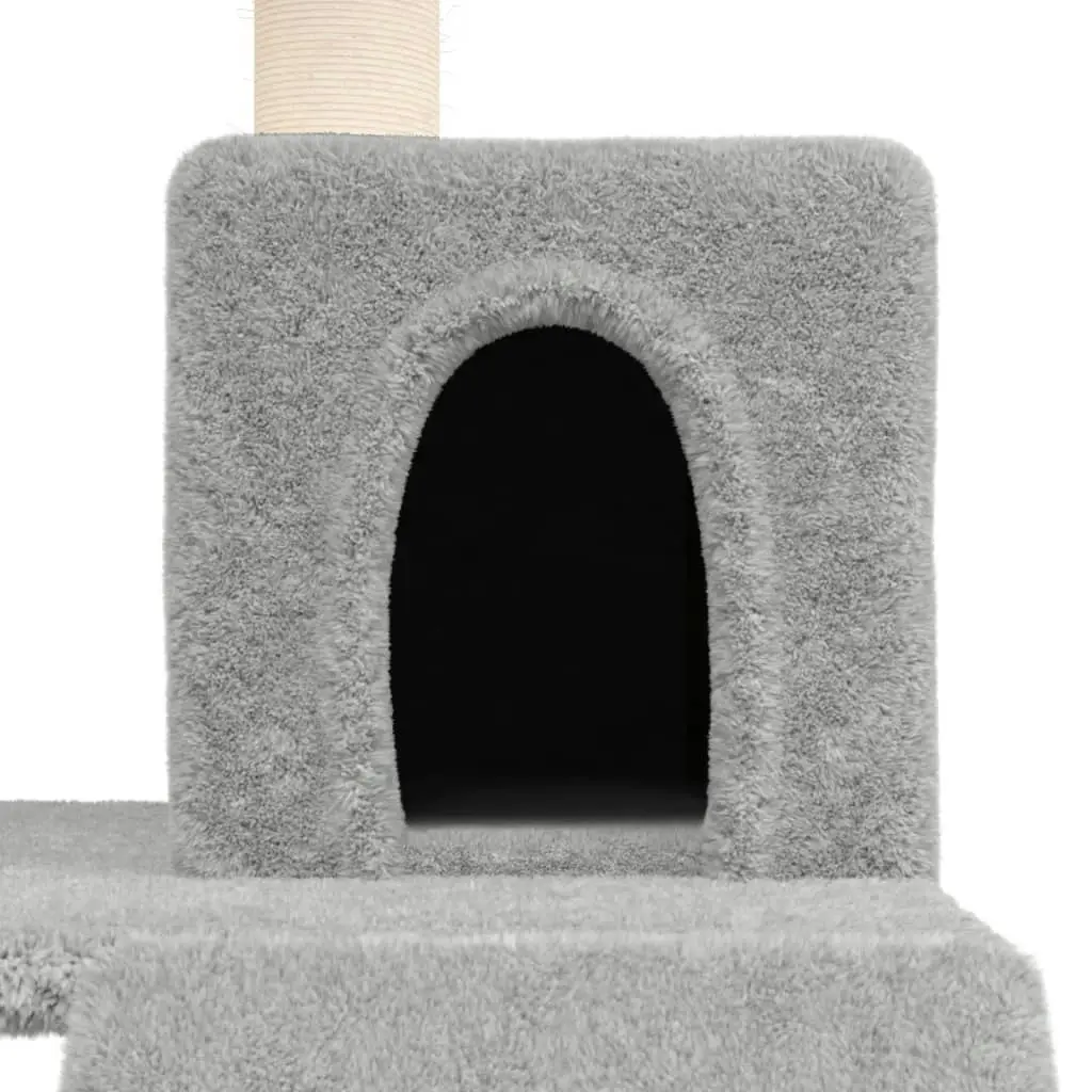 Cat Tree with Sisal Scratching Posts Light Grey 82 cm 171664