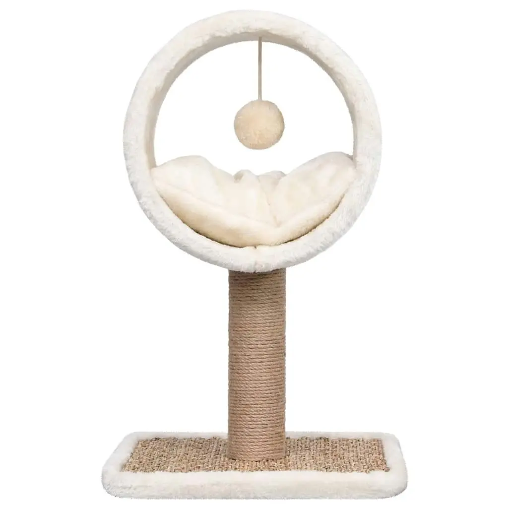 Cat Tree with Top Tunnel and Toy 56 cm Seagrass 170973