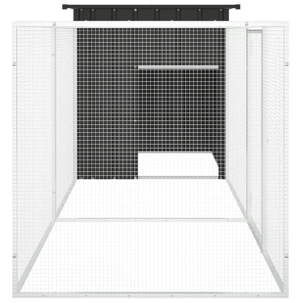 Chicken Cage Anthracite 300x91x100 cm Galvanised Steel 3106452