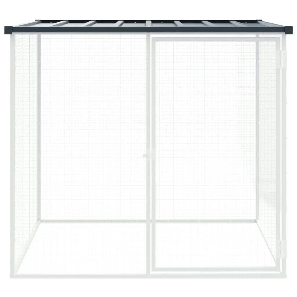 Chicken Cage with Roof Anthracite 103x98x90 cm Galvanised Steel 172337