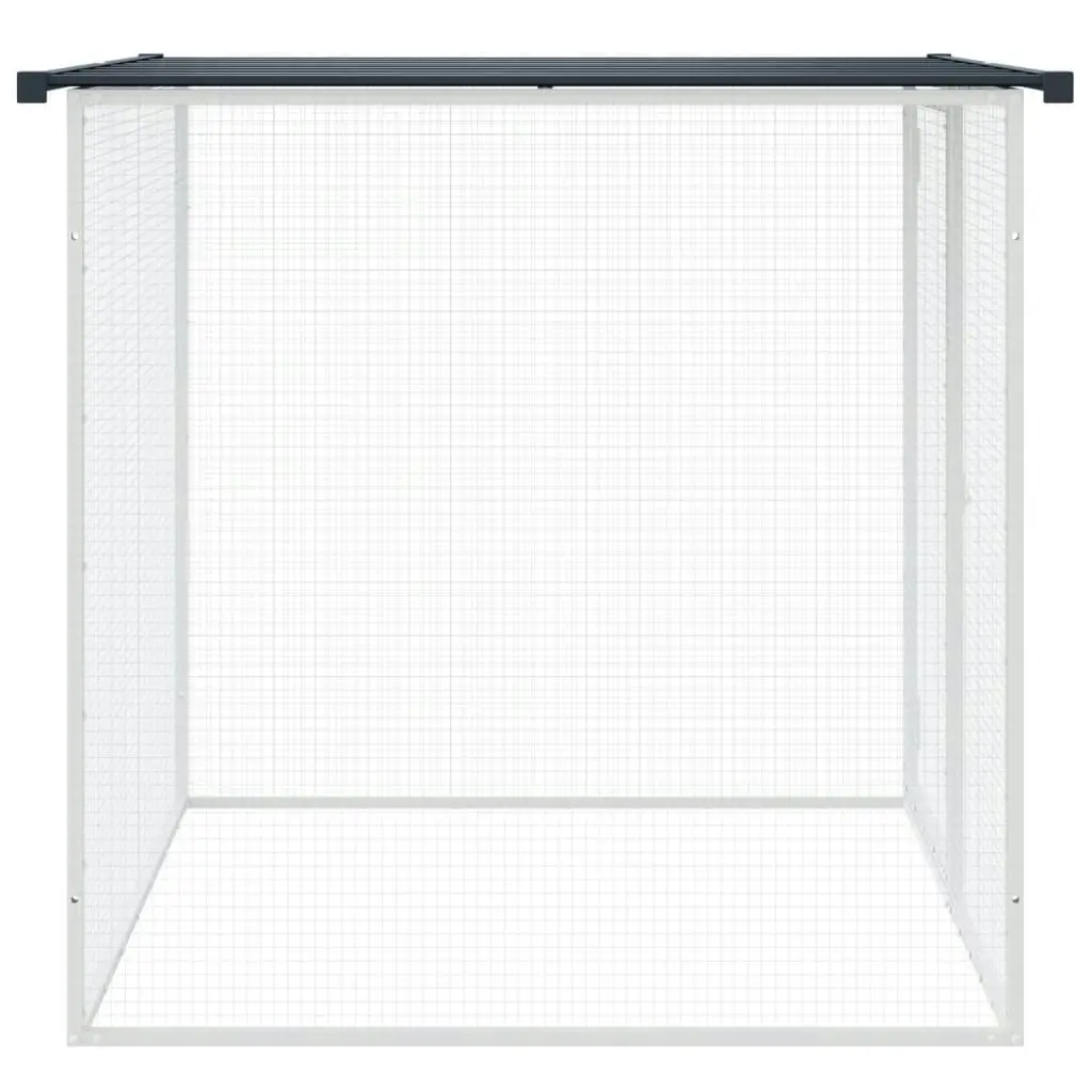 Chicken Cage with Roof Anthracite 103x98x90 cm Galvanised Steel 172337