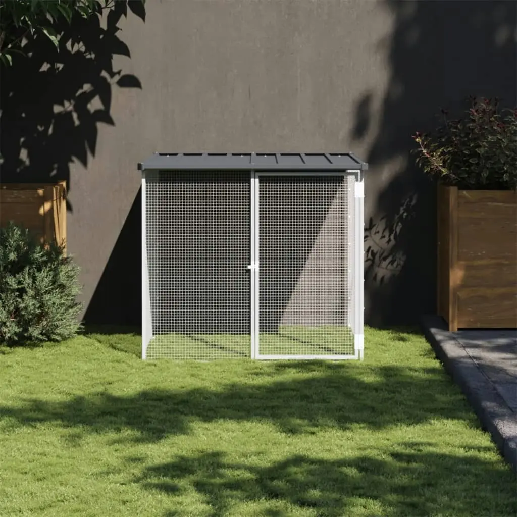 Chicken Cage with Roof Anthracite 103x98x90 cm Galvanised Steel 172337