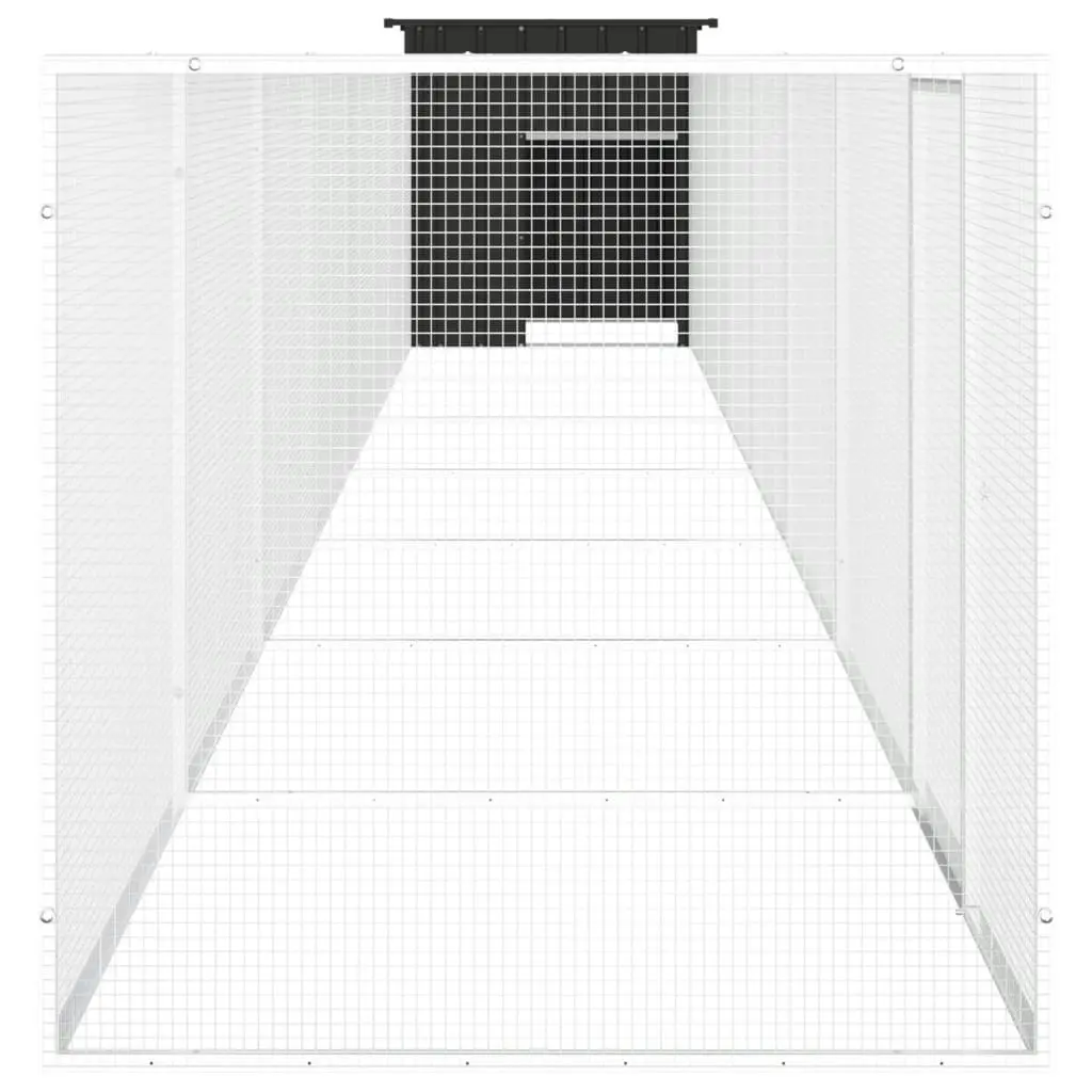 Chicken Cage Anthracite 800x91x100 cm Galvanised Steel 3106457