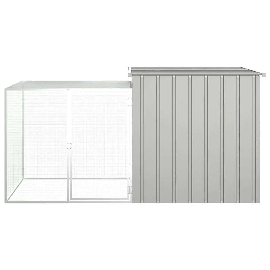 Chicken Cage Grey 200x91x100 cm Galvanised Steel 171546