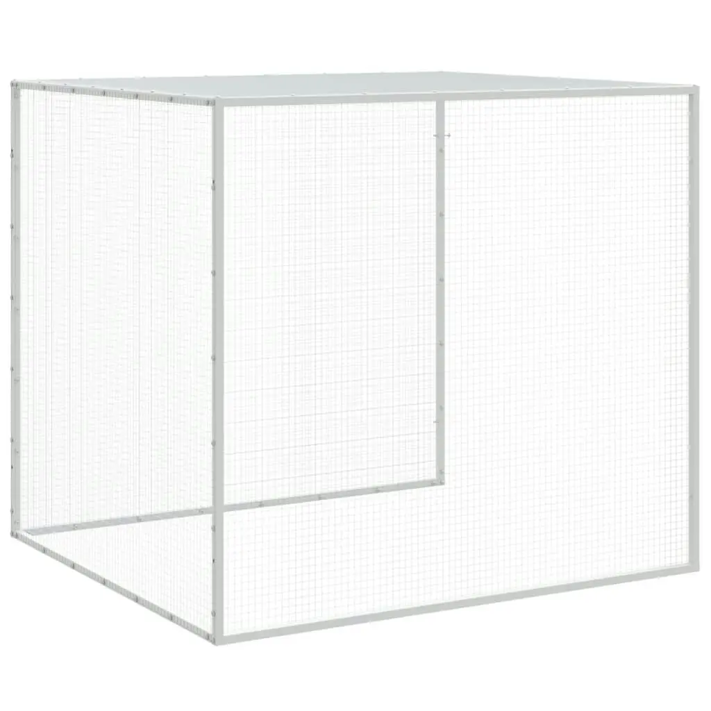 Chicken Cage with Roof Anthracite 403x98x90 cm Galvanised Steel 3189040