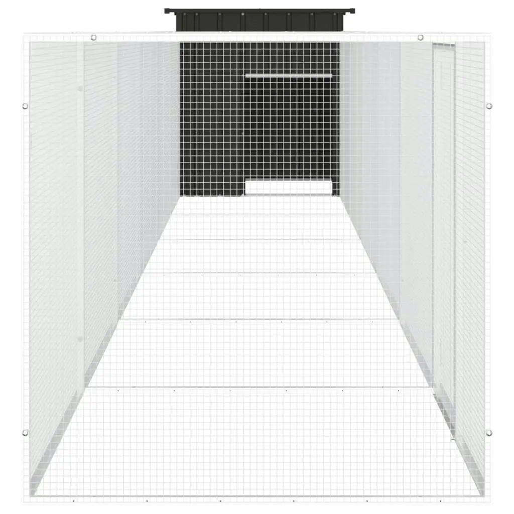 Chicken Cage Anthracite 700x91x100 cm Galvanised Steel 3106456