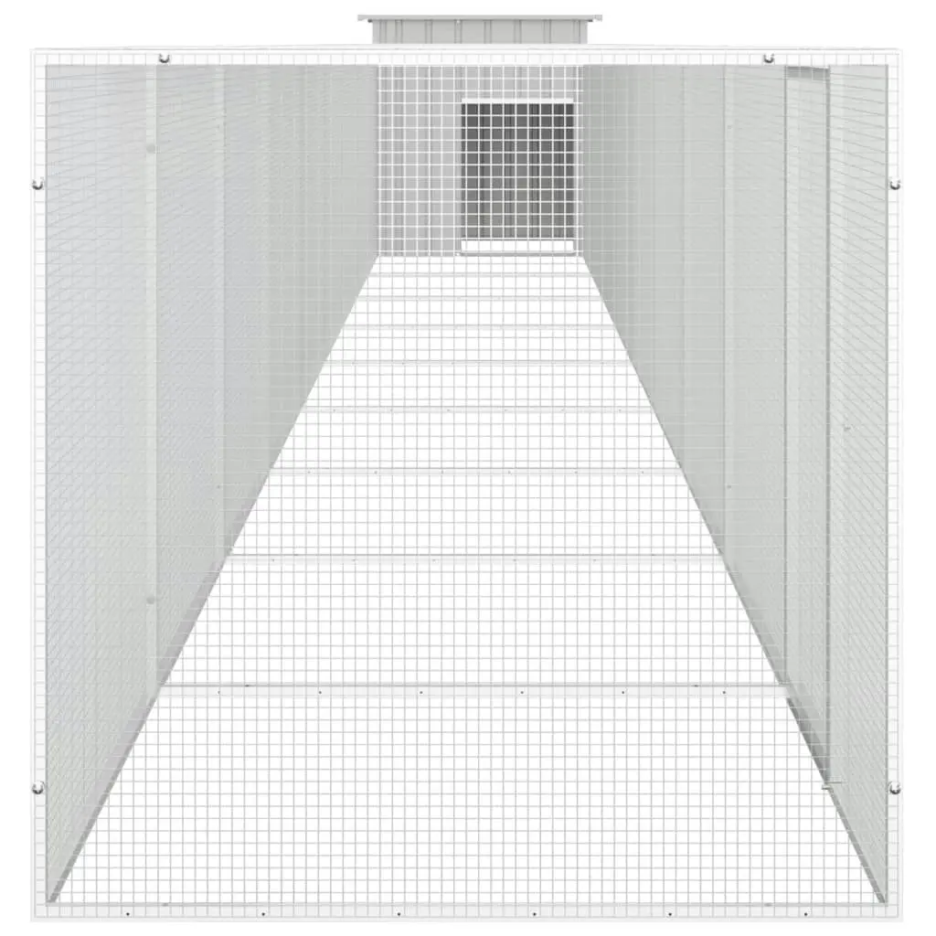 Chicken Cage Grey 1000x91x100 cm Galvanised Steel 3106467