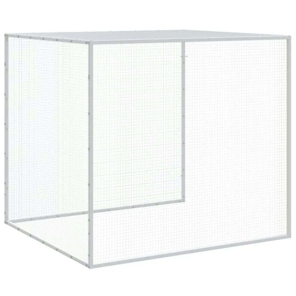 Chicken Cage with Roof Anthracite 603x98x90 cm Galvanised Steel 3189041