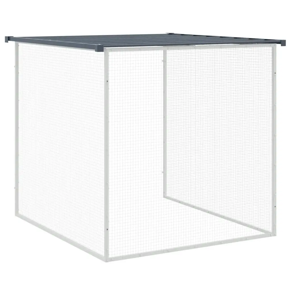 Chicken Cage with Roof Anthracite 803x98x90 cm Galvanised Steel 3189052