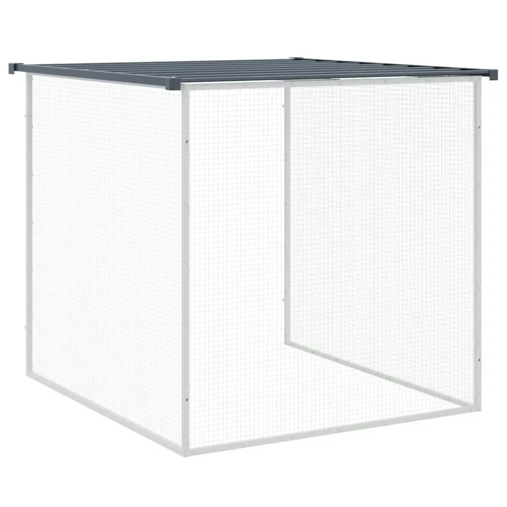 Chicken Cage with Roof Anthracite 1003x98x90 cm Galvanised Steel 3189053