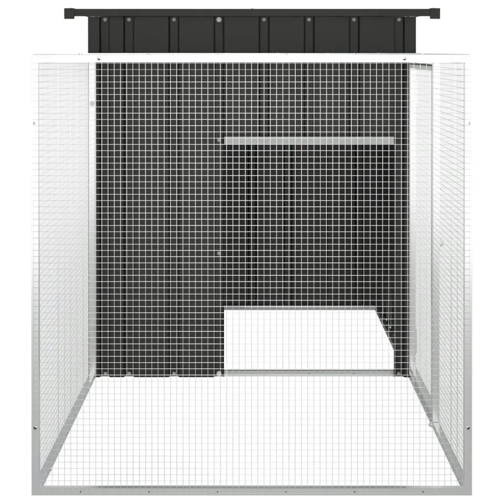 Chicken Cage Anthracite 200x91x100 cm Galvanised Steel 171544