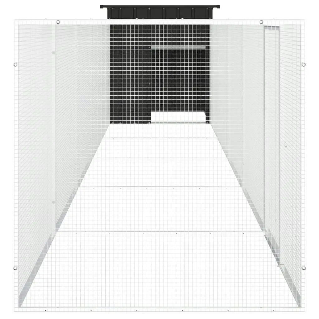 Chicken Cage Anthracite 600x91x100 cm Galvanised Steel 3106455