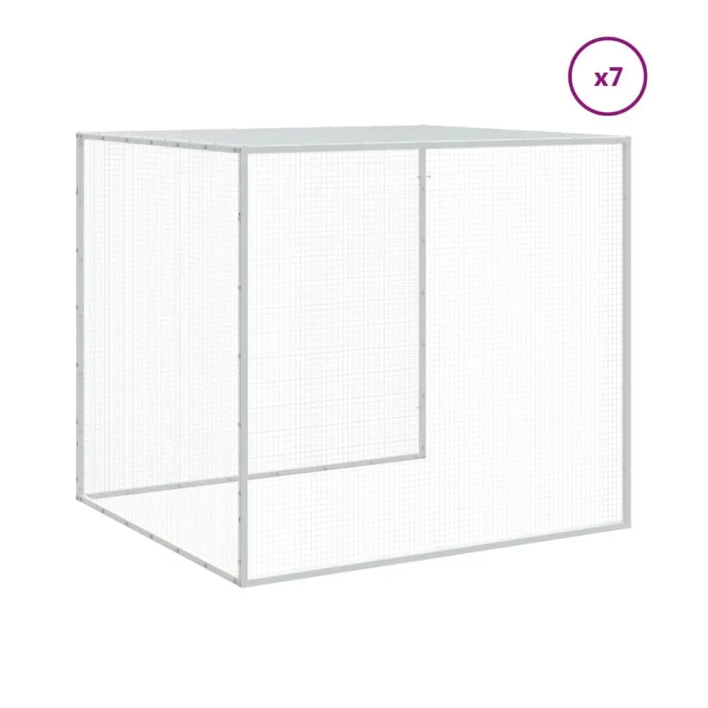 Chicken Cage with Roof Anthracite 803x98x90 cm Galvanised Steel 3189042