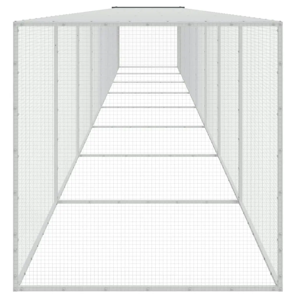 Chicken Cage with Roof Anthracite 803x98x90 cm Galvanised Steel 3189042