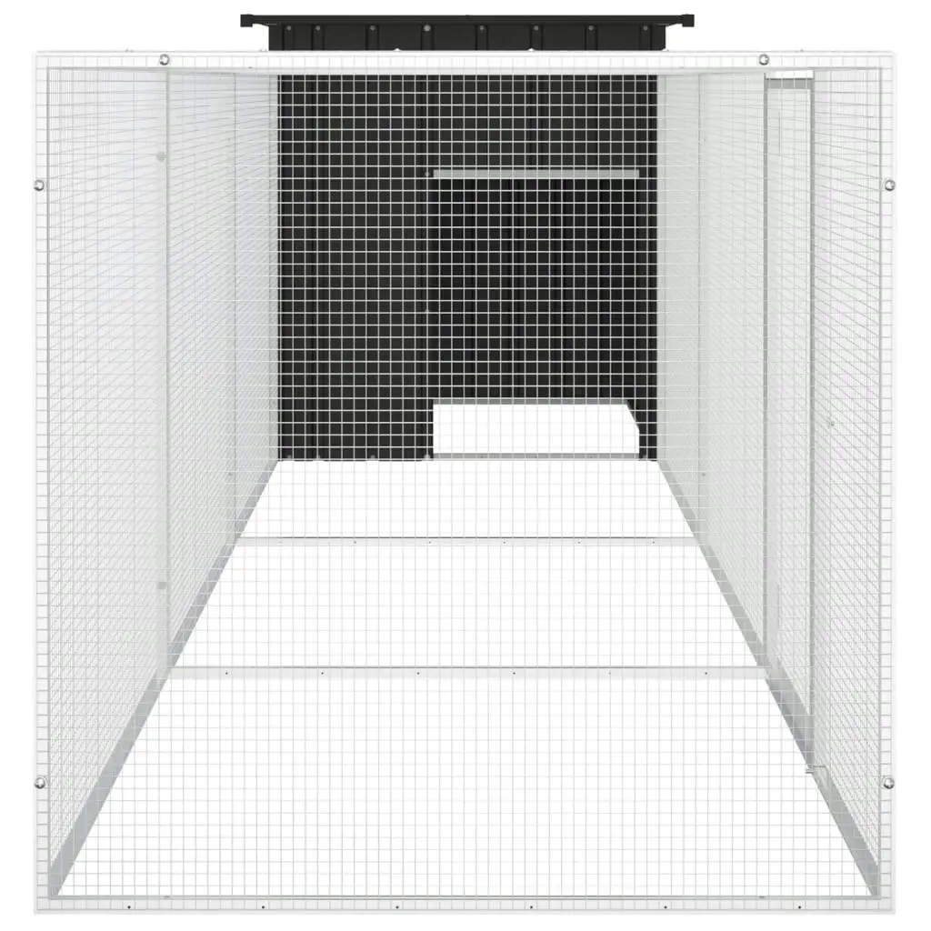 Chicken Cage Anthracite 400x91x100 cm Galvanised Steel 3106453