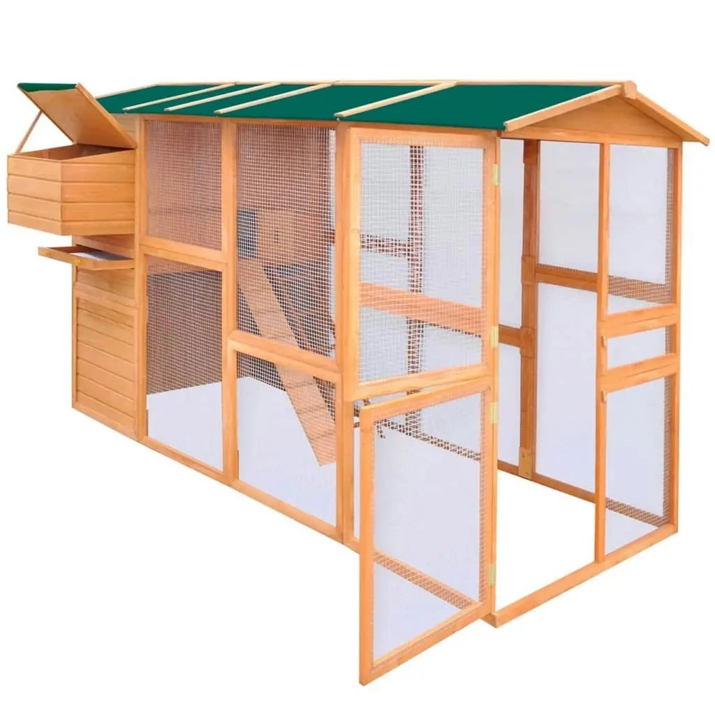 Chicken Coop Wood 295x163x170 cm 170411