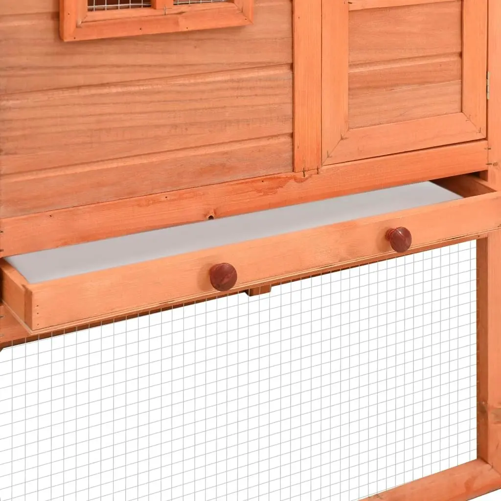 Chicken Coop with Nest Box Solid Fir Wood 170864