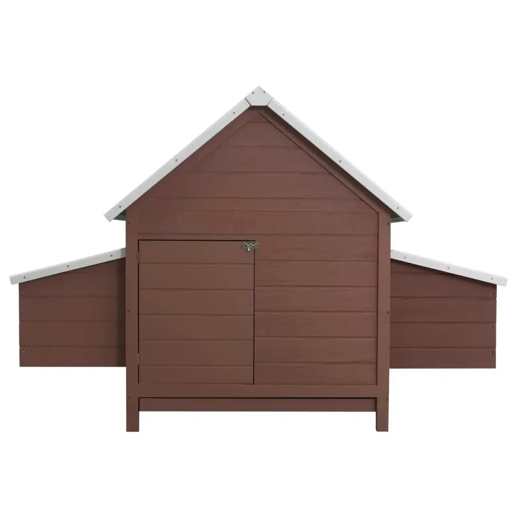 Chicken Coop Brown 157x97x110 cm Wood 170856