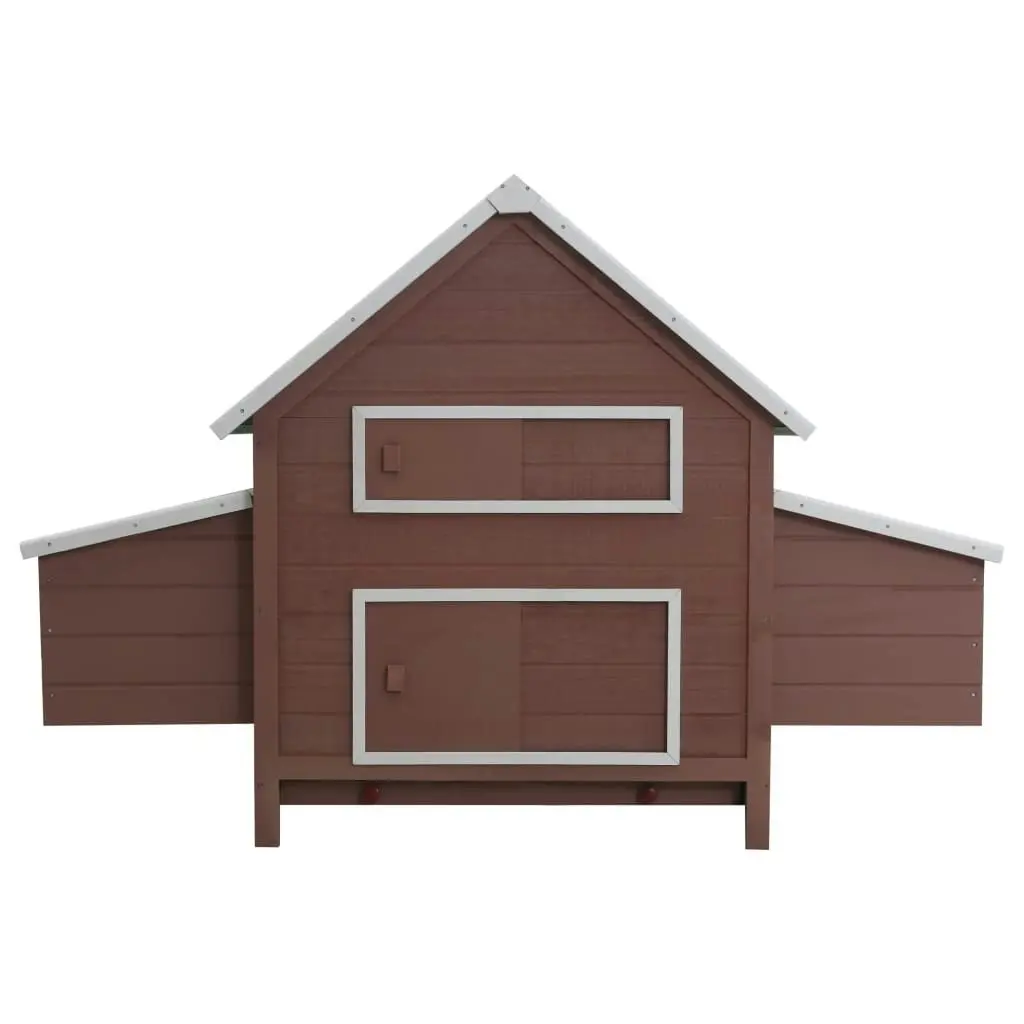 Chicken Coop Brown 157x97x110 cm Wood 170856