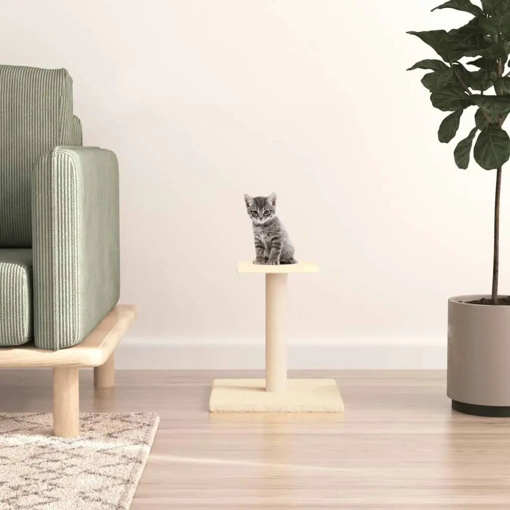 Cat Scratching Post with Platform Cream 38 cm 171735