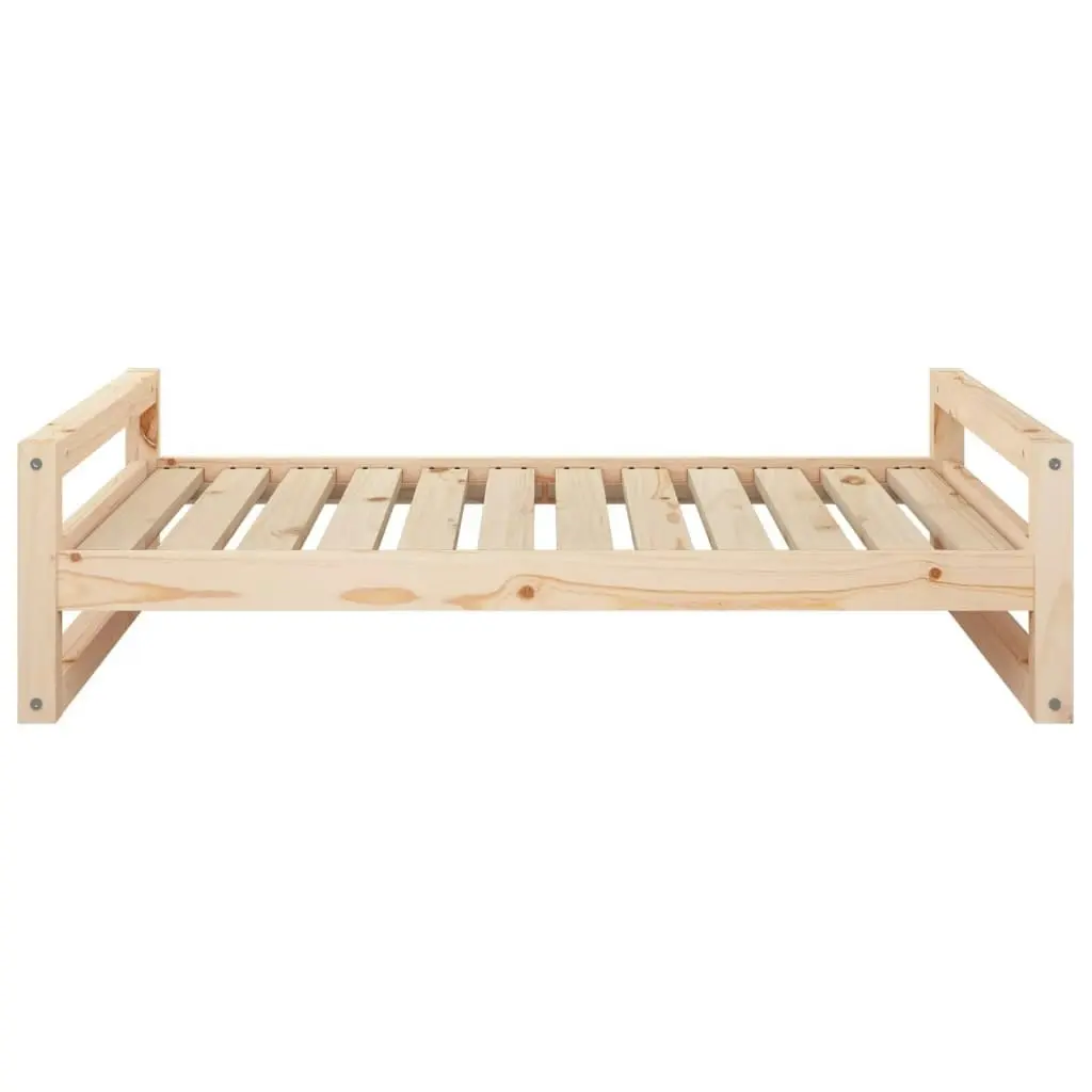 Dog Bed 105.5x75.5x28 cm Solid Pine Wood 821487