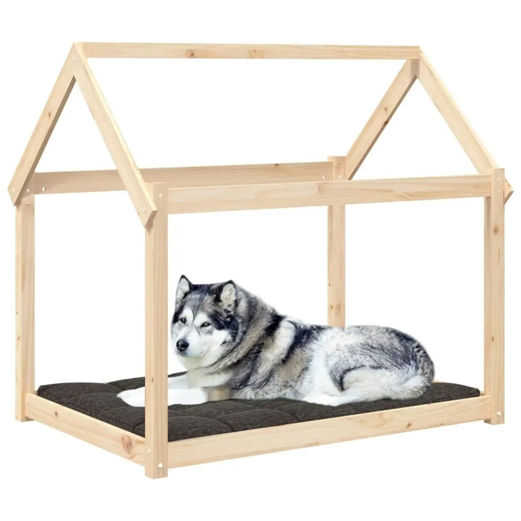 Dog Bed 111x80x100 cm Solid Wood Pine 822217