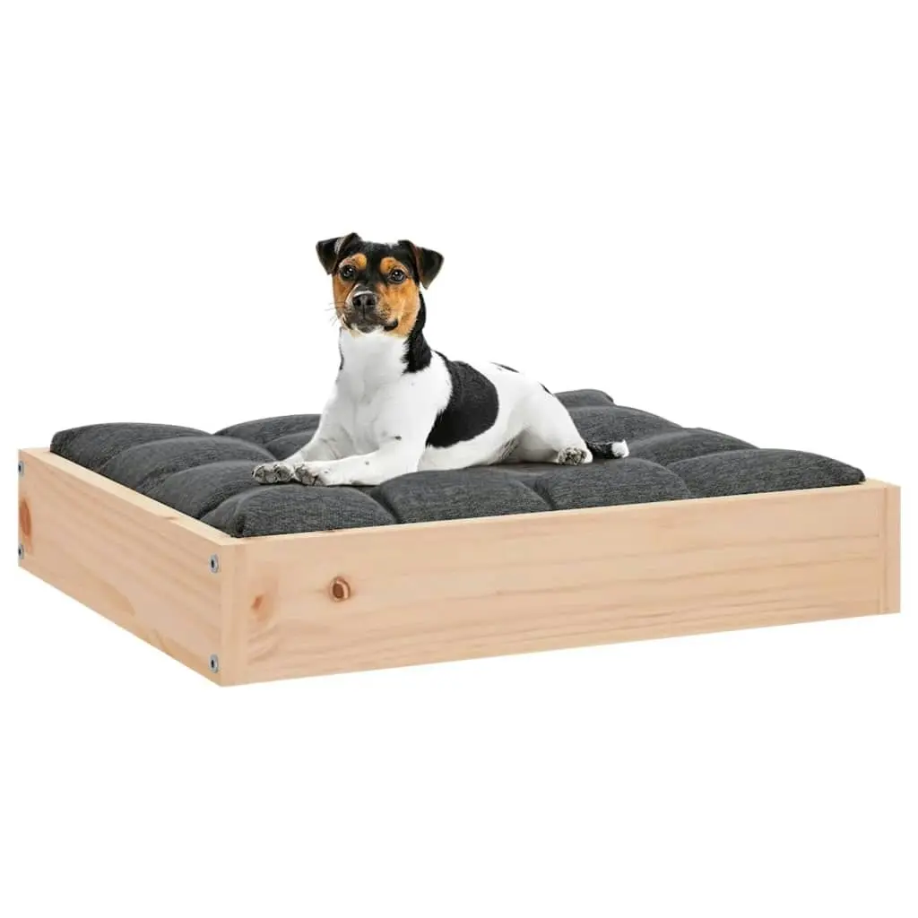 Dog Bed 51.5x44x9 cm Solid Wood Pine 820846