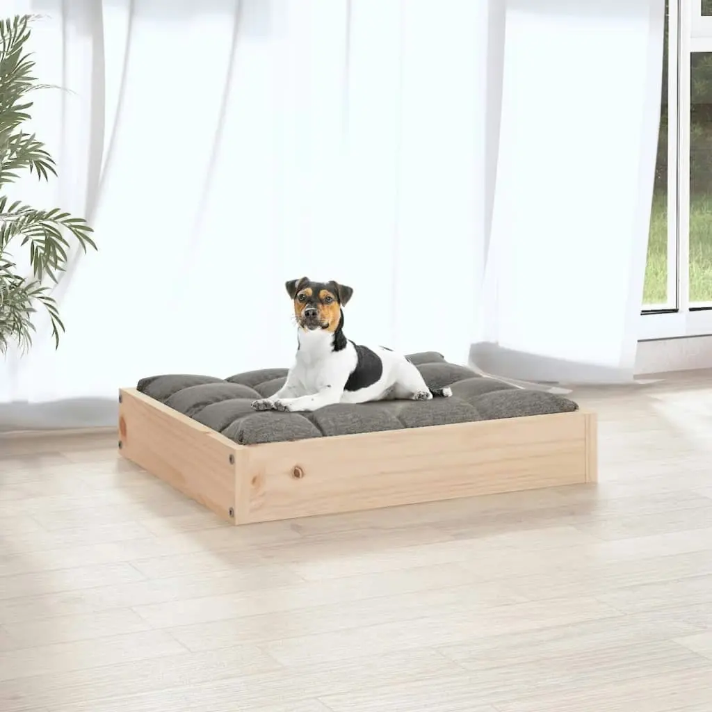 Dog Bed 51.5x44x9 cm Solid Wood Pine 820846