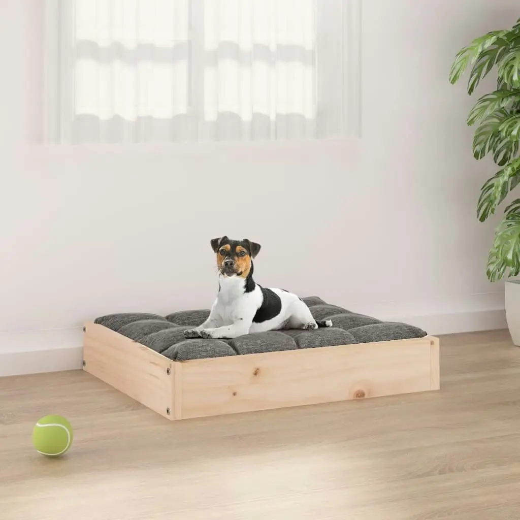 Dog Bed 51.5x44x9 cm Solid Wood Pine 820846