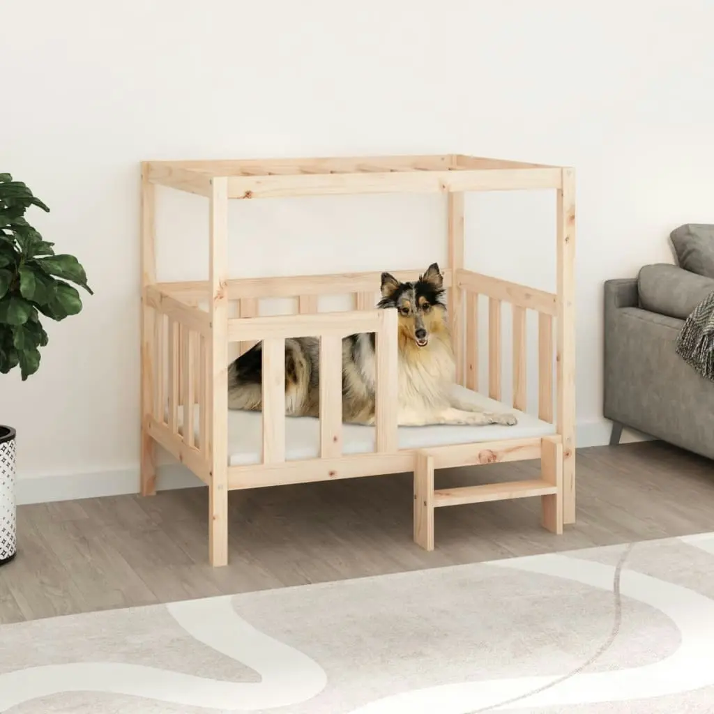 Dog Bed 105.5x83.5x100 cm Solid Wood Pine 822387