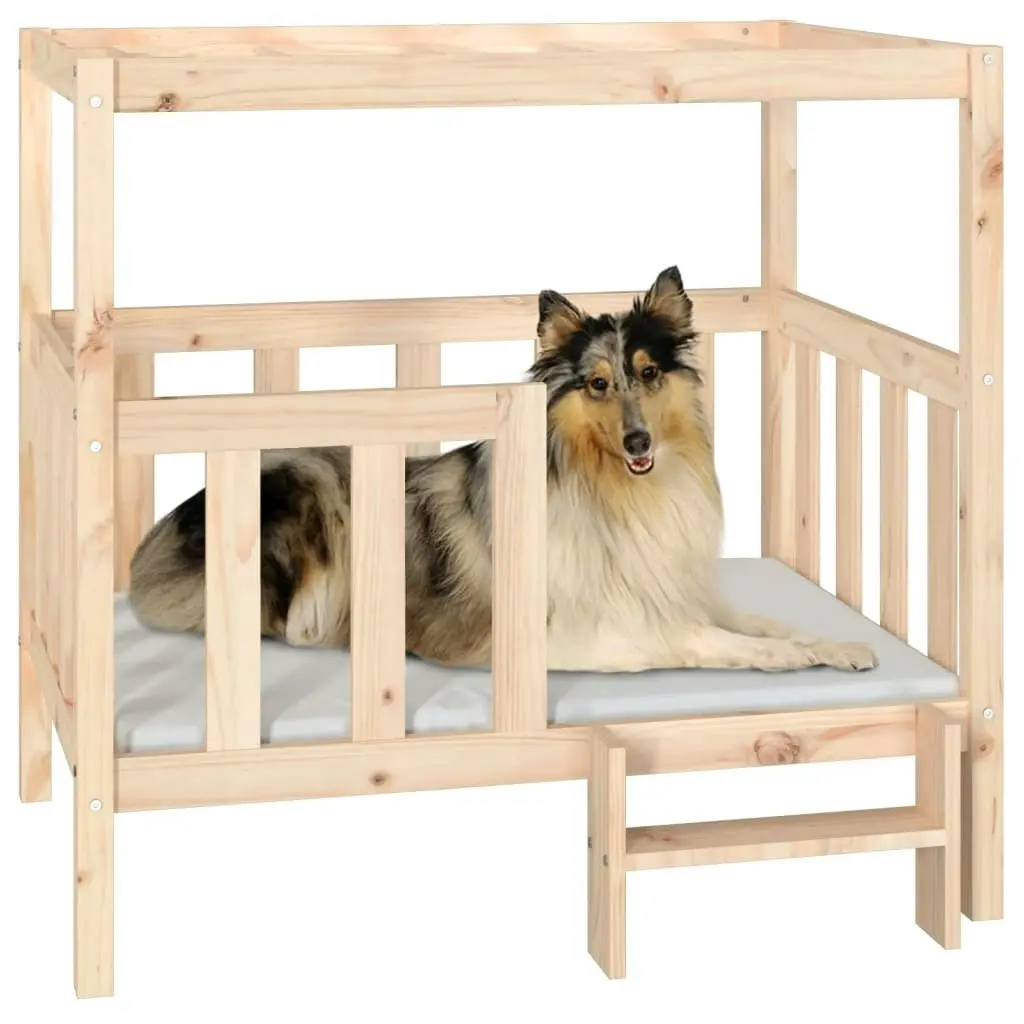 Dog Bed 105.5x83.5x100 cm Solid Wood Pine 822387