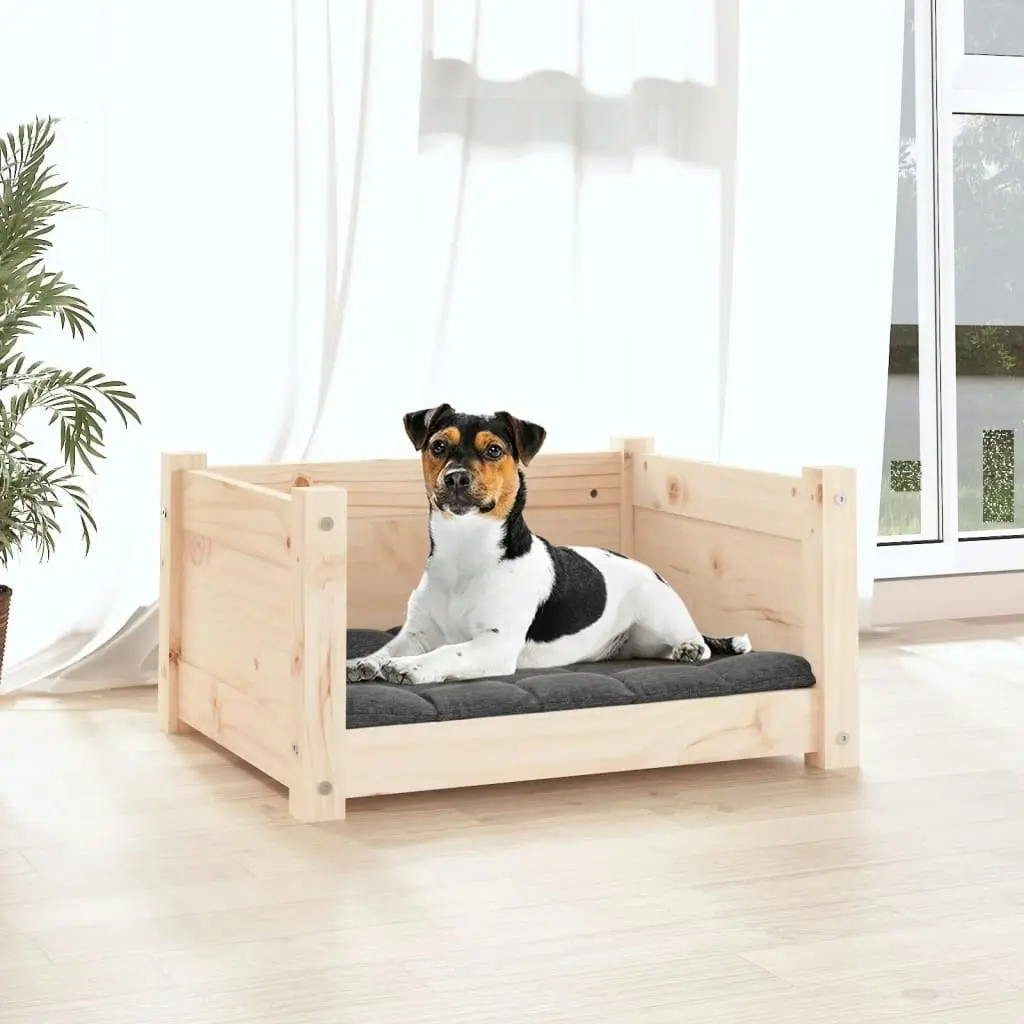 Dog Bed 55.5x45.5x28 cm Solid Pine Wood 821442