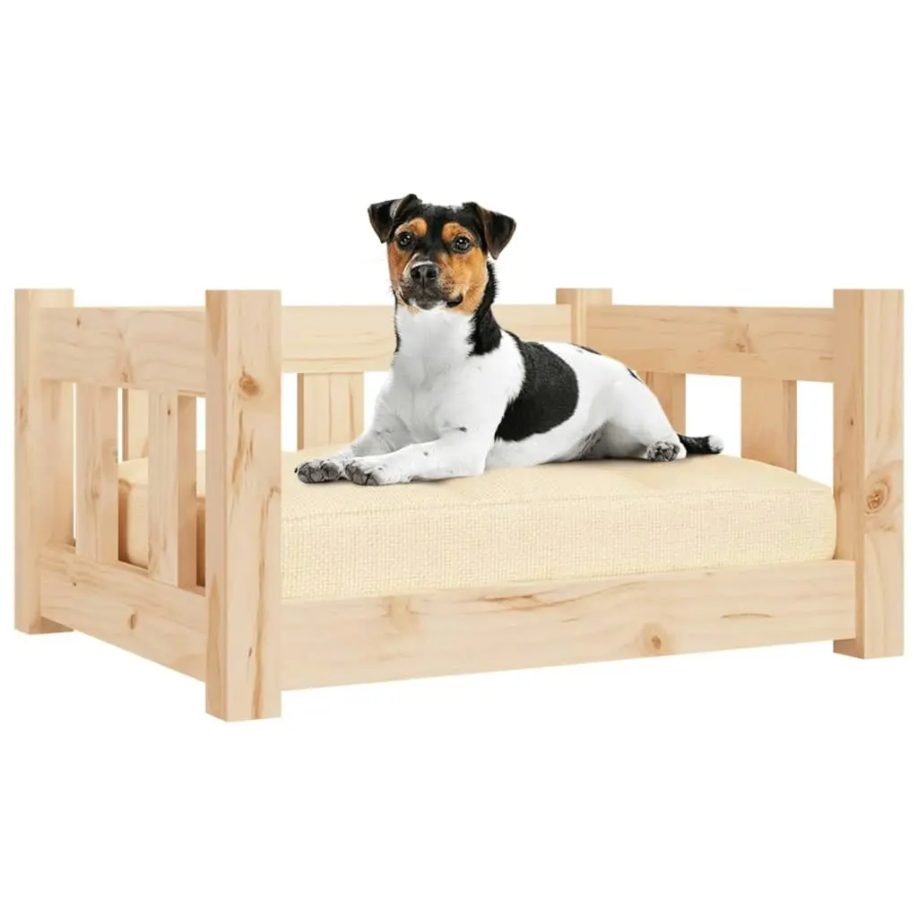 Dog Bed 55.5x45.5x28 cm Solid Wood Pine 820182