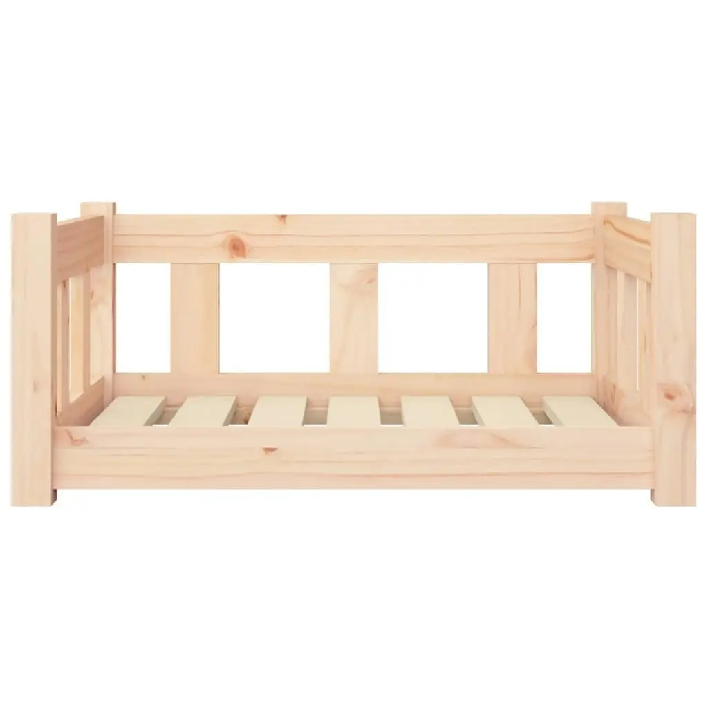 Dog Bed 65.5x50.5x28 cm Solid Wood Pine 820187