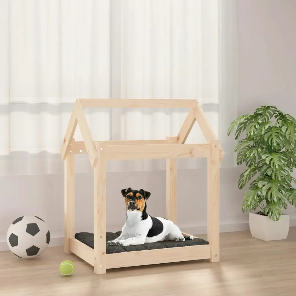 Dog Bed 61x50x70 cm Solid Wood Pine 822197