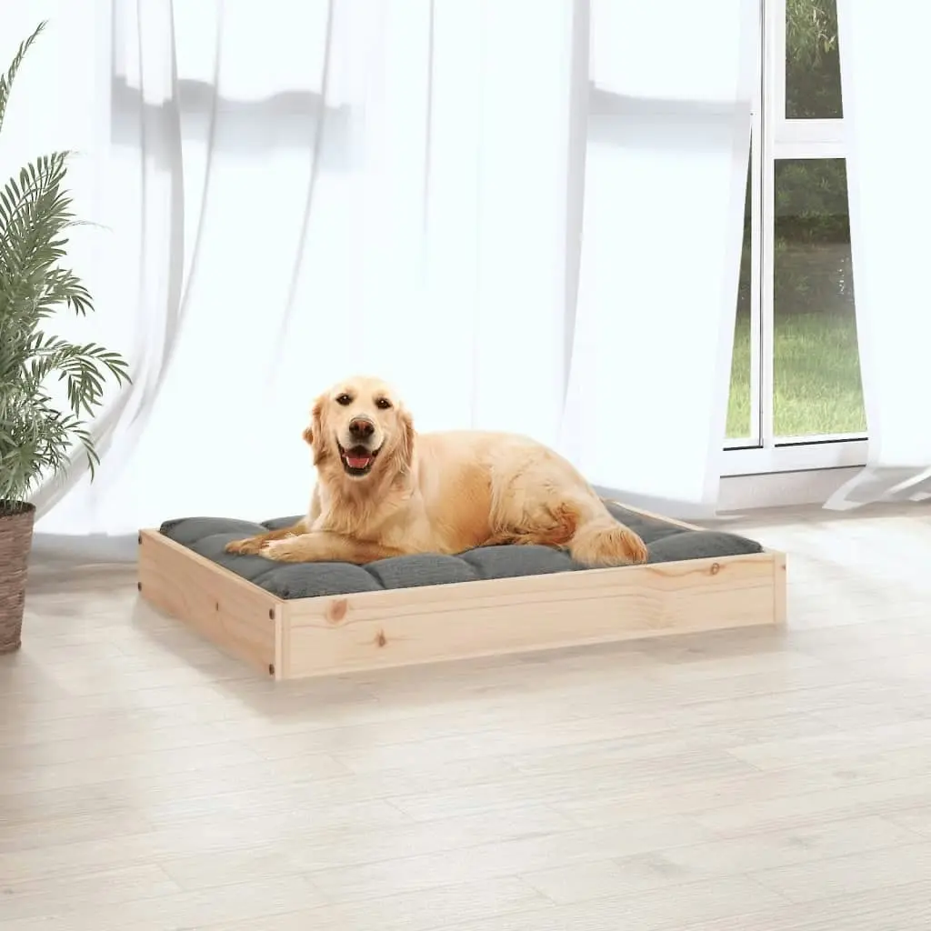 Dog Bed 71.5x54x9 cm Solid Wood Pine 820856