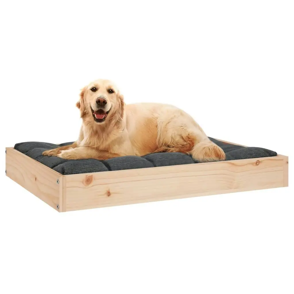 Dog Bed 71.5x54x9 cm Solid Wood Pine 820856