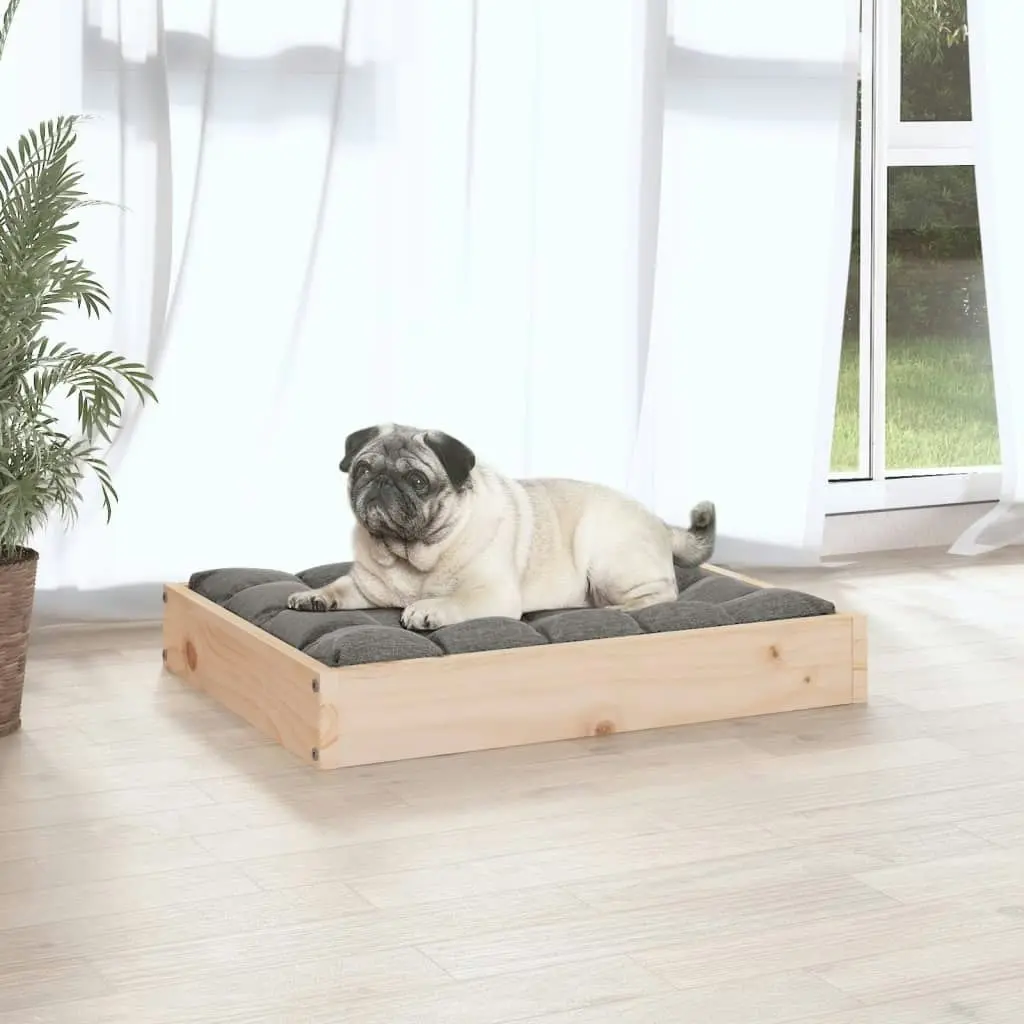 Dog Bed 61.5x49x9 cm Solid Wood Pine 820851