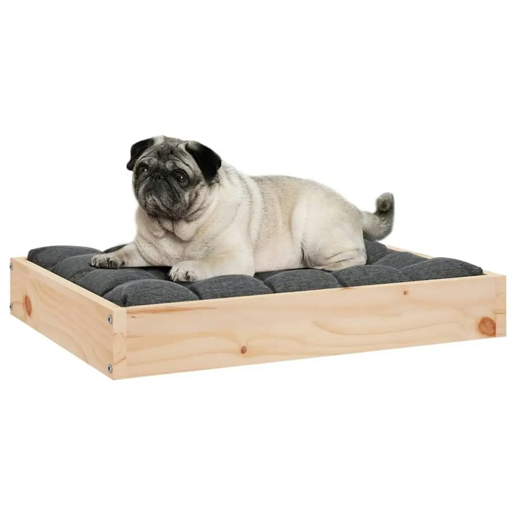 Dog Bed 61.5x49x9 cm Solid Wood Pine 820851