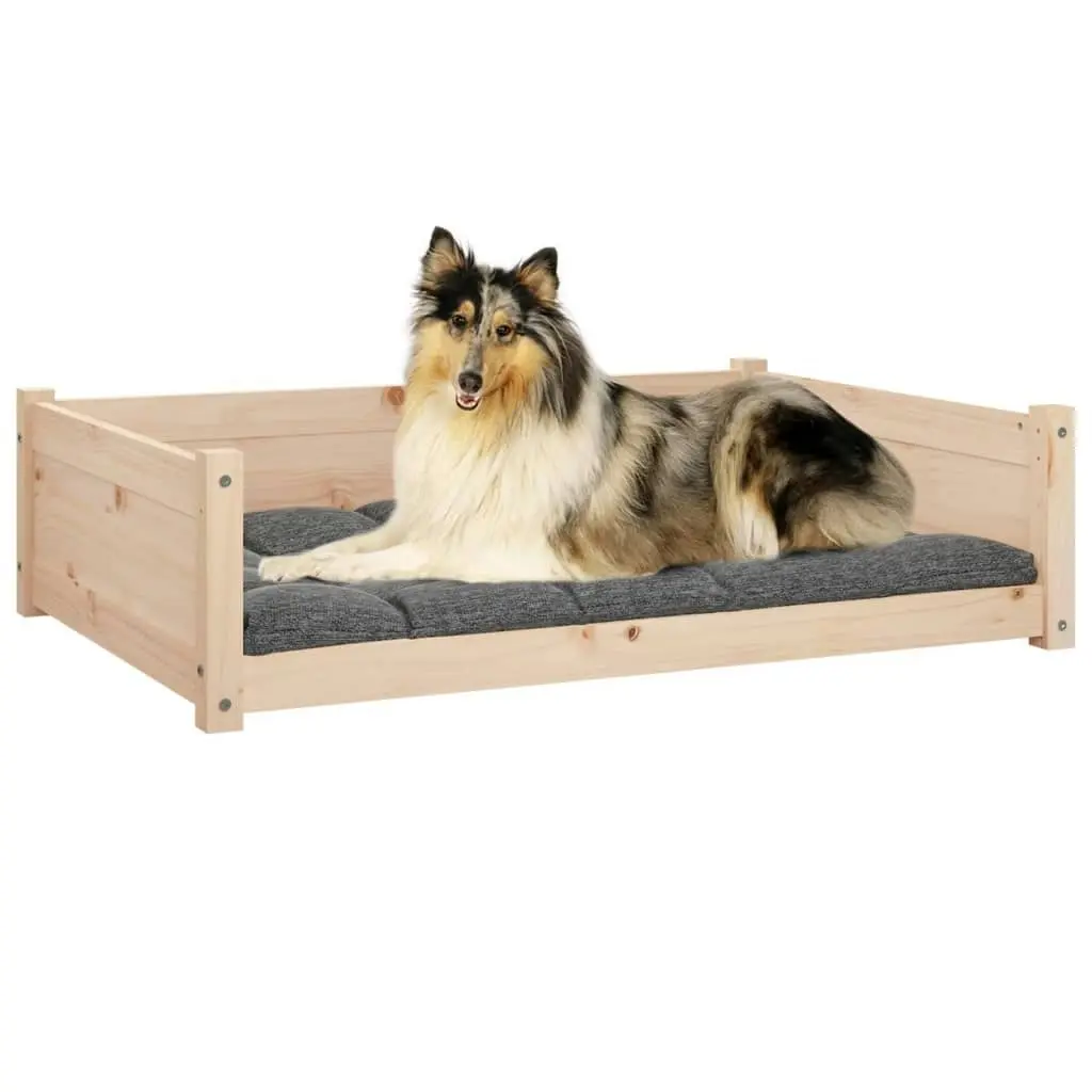 Dog Bed 95.5x65.5x28 cm Solid Pine Wood 821457