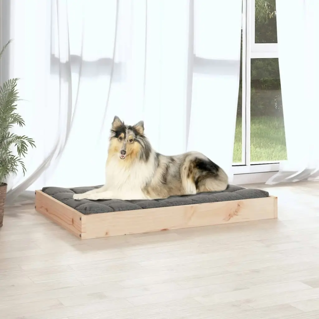 Dog Bed 91.5x64x9 cm Solid Wood Pine 820861