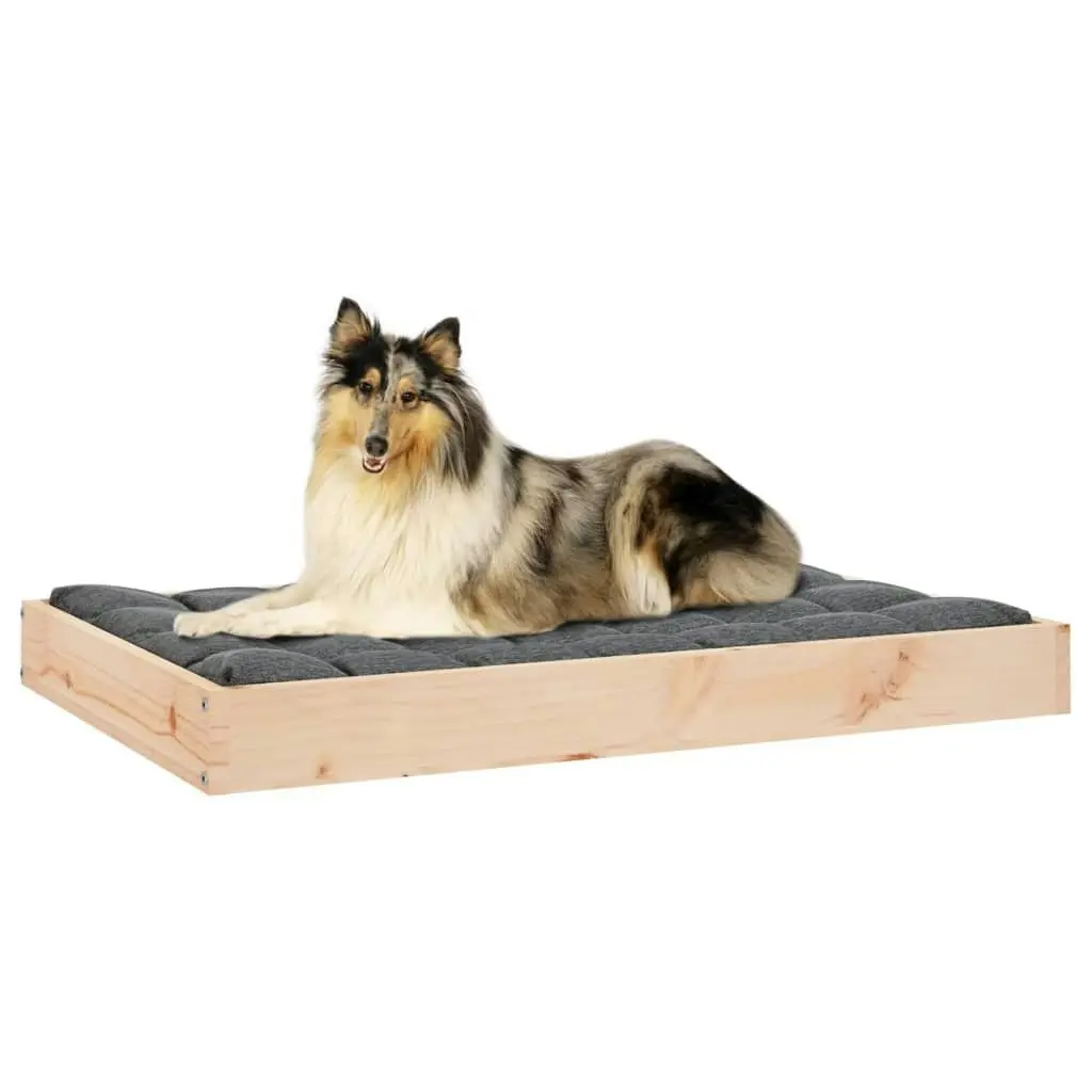 Dog Bed 91.5x64x9 cm Solid Wood Pine 820861