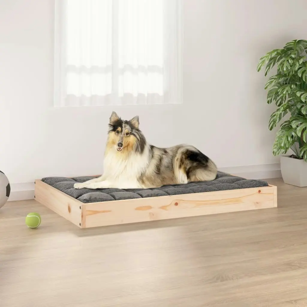 Dog Bed 91.5x64x9 cm Solid Wood Pine 820861